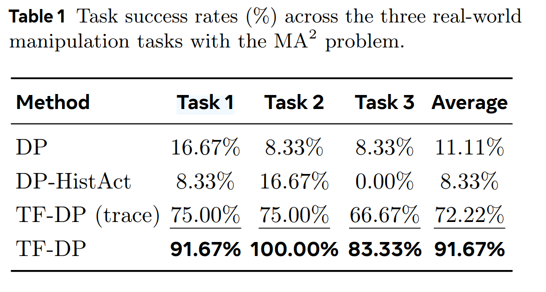 TF-DP robustness under visual disturbances